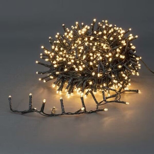 Nedis Julebelysning | Kompakt klynge | 400 LED's | Varm Hvit | 8.00 m | Lyseffekter: 7 | Innendørs eller utendørs | Nettstrøm drevet
