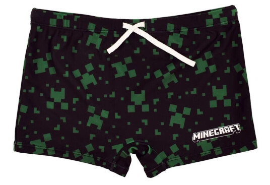 Minecraft Badeboxer Creeper Camo 160 / 13 år Barn Sort Minecraft Badeboxer Creeper Camo 160 / 13 år Barn Sort
