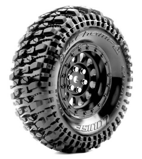 LouiseRC 3345VB Tire & Wheel CR-CHAMP 1.9" Class 1 Black 2 LouiseRC 3345VB Tire & Wheel CR-CHAMP 1.9" Class 1 Black 2
