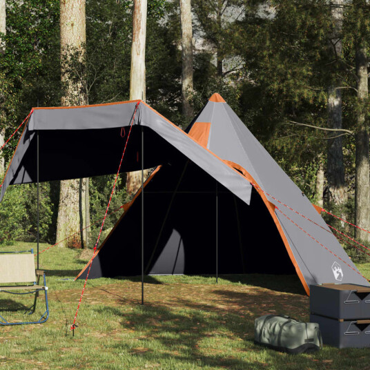  Campingtelt tipi 5 personer grå vanntett
