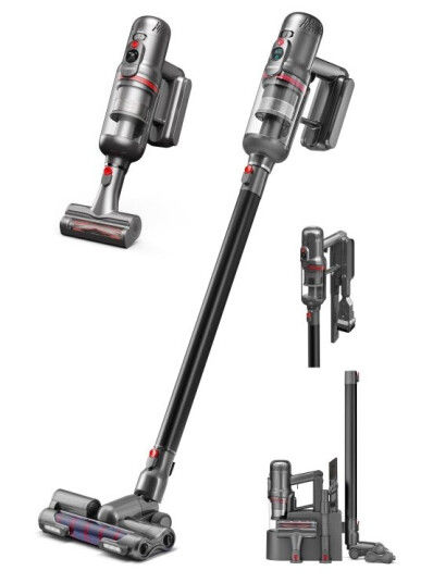 Dulkių Siurblys Puppyoo T12 Mate Cordless Vacuum Cleaner Pilkas Dulkių Siurblys Puppyoo T12 Mate Cordless Vacuum Cleaner Pilkas