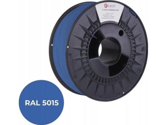 Filament 3D C-Tech Premium Line Petg Ral5015 1,75Mm 1Kg Sky Blue