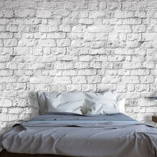 Fototapet White Brick 250x175 - Artgeist sp. z o. o.