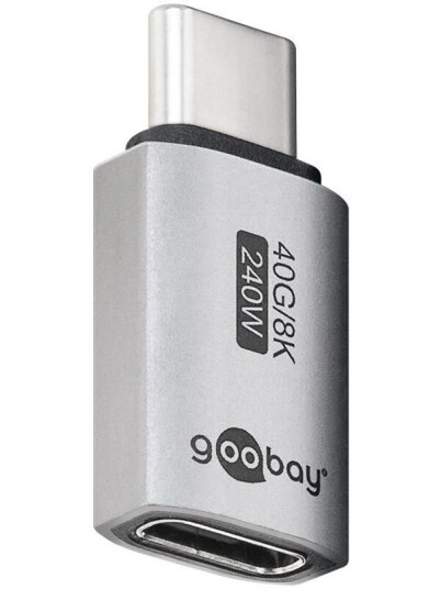 Pro USB-C - USB4 - Straight - adapter - silver