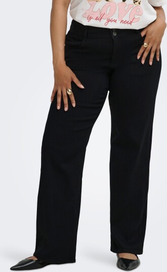 ONLY Carmakoma Caranna Hw Wide Black Dnm Noos Black 44 x 34