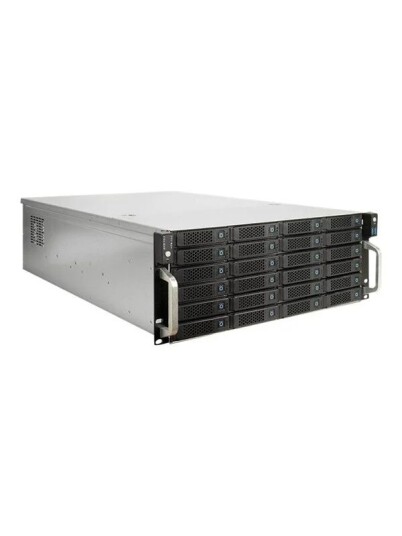 Inter-Tech 4U 4724 Rackmonterbart Kabinett med 24-Bay Lagring Svart Inter-Tech 4U 4724 Rackmonterbart Kabinett med 24-Bay Lagring Svart