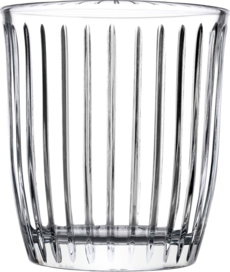 Pasabahçe Whiskeyglass Joy med riller; 28 cl 8.65x8.85 cm ØxH; Transparent; 4 Stykk / Forpakning