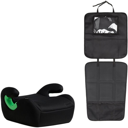 Beemoo Raise 2 i-Size Beltepute inkl. Beemoo 3-in-1 Sparketrekk, Black Stone/Black