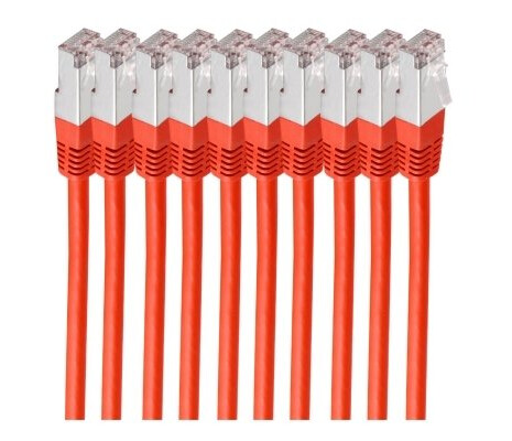 Shiverpeaks Bs75711-H0.5R-Set10 0,5 M Cat6 S/Ftp (S-Stp) Rj-45 Rj-45 Rød