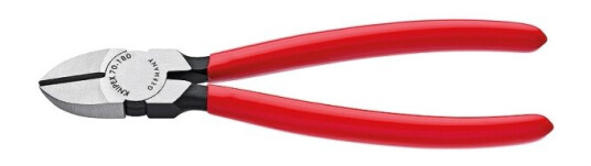 Knipex 70 01 180, Diagonal Tang, Kromvanadiumstål, Plast, Rød, 180 Mm, 200 G