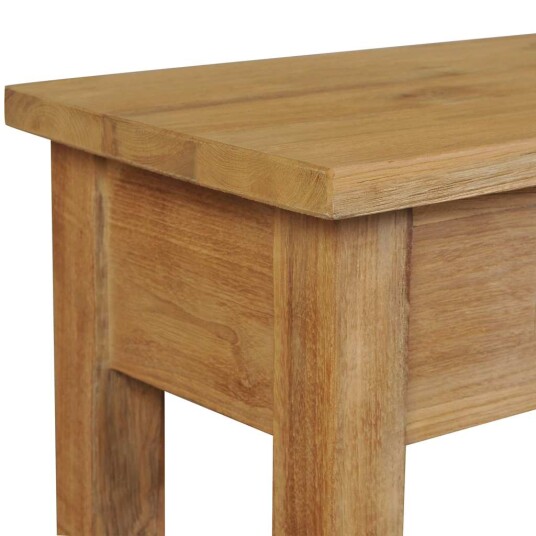 vidaXL Hallbenk massiv teak 90x30x40 cm