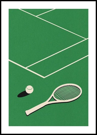 Rosi Feist Lawn Tennis Club Poster Plakat / 40x50cm