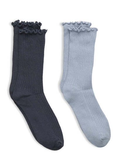 Mango 2 Pack Ribbed Socks Grey M