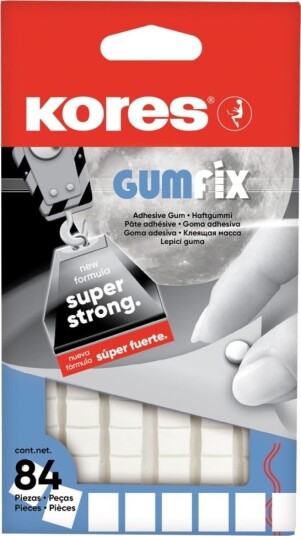 Kores 31600 Gummi Selvklebende Tyggegummi Konvolutt 84 Stykker Syre Løsemiddel