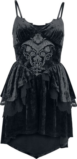Gothicana by EMP   Goth Kort kjole   Countess Bathory   S til XXL   Damer   svart