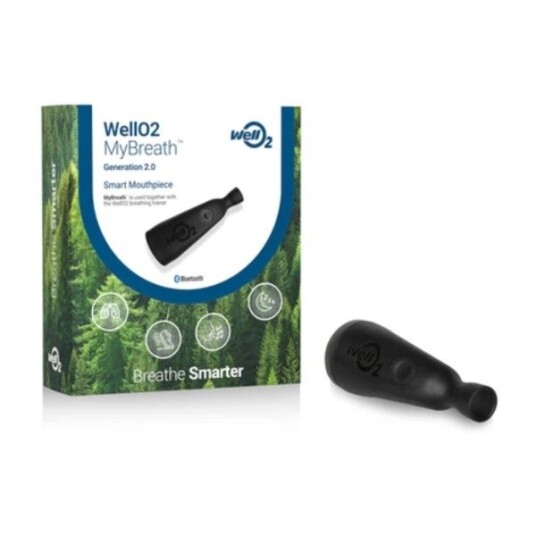 WellO2 MyBreath Gen 2.0 smart munnstykke WellO2 MyBreath Gen 2.0 smart munnstykke