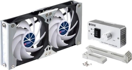 Titan Ttc-Sc09tz A Vifte 9.2cm 2600 Rpm Sort Hvit