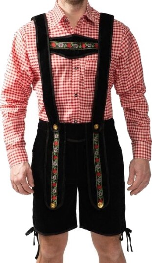 Partychimp Korte Tyrolerbukser Og Skjorte