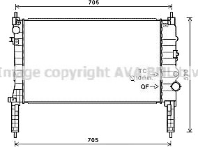 PRASCO OL2654 Radiator motorkjøling