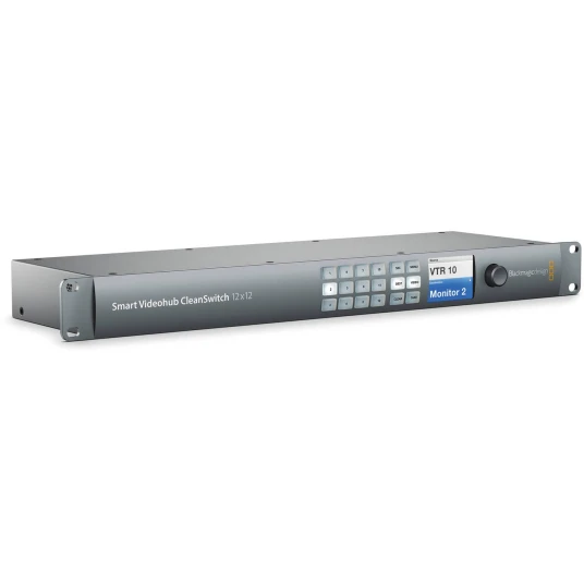 Blackmagic Smart Videohub CleanSwitch 12x12 6G 4K 25P Smart Routing SDI