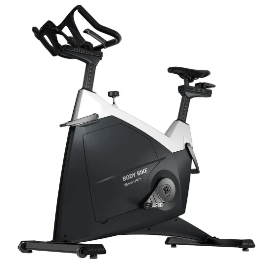 Body Bike Smart+ i hvid   treningssykkel av høy kvalitet. Spinningssykkel for både profesjonell og hjemmebruk