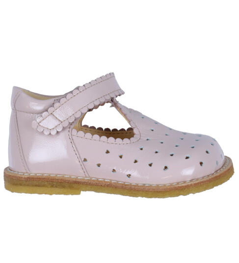 Angulus Sneaker Pale Rose m. Hjerter 25 Babysko Rosa