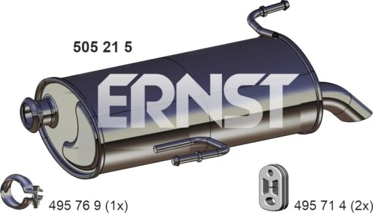 Bakre eksospotte ERNST 505215