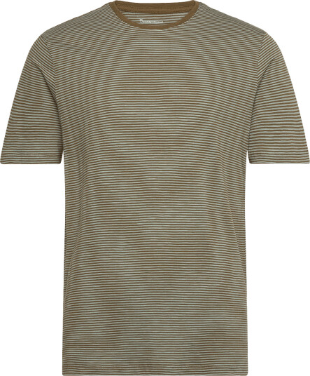 Knowledge Cotton Apparel | Regular Striped Basic Tee Gots/Ve | XXL