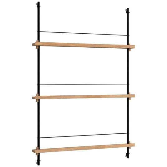 Moebe Magazine Hylle 85x123 cm Eik/Sort