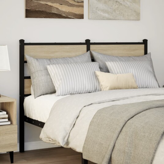 Hodegavl sonoma eik 120 cm jern og konstruert tre 8721158377227