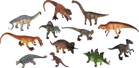 Mojo Dinosaurer Og Forhistoriske Dyr Lekefigurer 12 stk