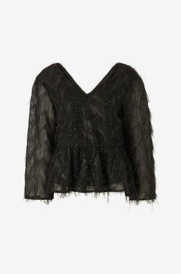 A View Bluse Elina New Blouse Svart A View Bluse Elina New Blouse Svart