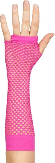 Catsson Lange UV Neon Nettinghansker Rosa PK03106