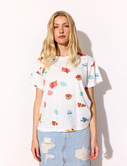 Hunkøn Azura T Shirt White S Hunkøn Azura T Shirt White S