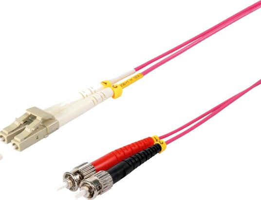 S/Conn Kvalitets Duplex Fiberpatchkabel Lc Til St Om4 Fiolett 15,0 M 166779344