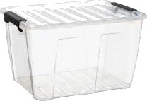 Opbevaringsbox Home Box 15 Ltr 356X275x220 Mm Pp Med Låg,66 Krt X 5 Stk/Pl   330 Stk.