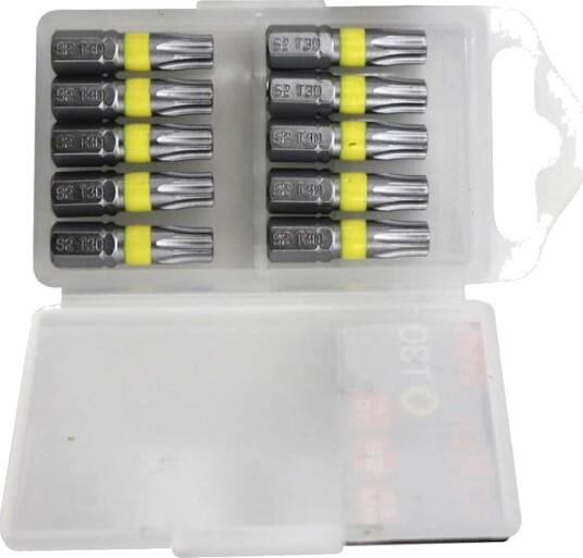 Boxer Torx 30 Bits 10 stk S2-stål Håndverktøy Boxer Torx 30 Bits 10 stk S2-stål Håndverktøy