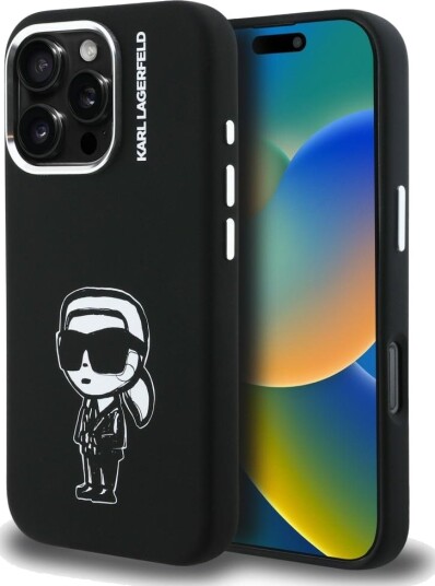 Karl Lagerfeld MagSafe Mobildeksel Karl Sketch for iPhone 16 Pro - Svart