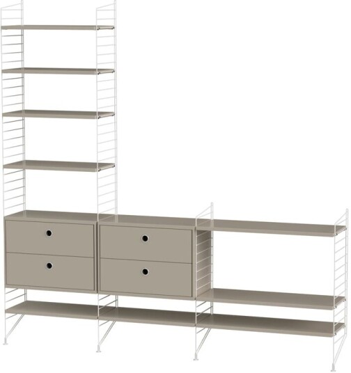 String stue beige & hvit Kombinasjon J