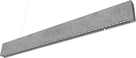 Ecofoss SilentFelt Slim pendellampe 4000K 120 cm grå