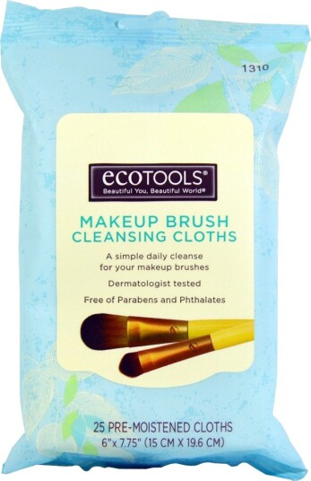 Ecotools Makeup Brush Cleansing Cloths   25 stk.