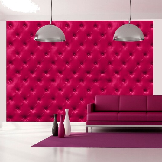 Fototapet Fuchsia Rhombuses 300x210 - Artgeist sp. z o. o.
