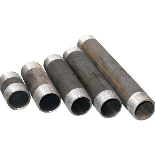 Indura Sort Nippelrør 3/4"   90mm