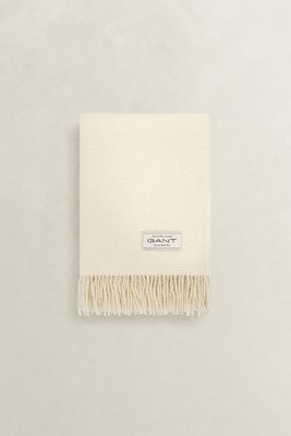Gant Wool Throw   Cream   130X200