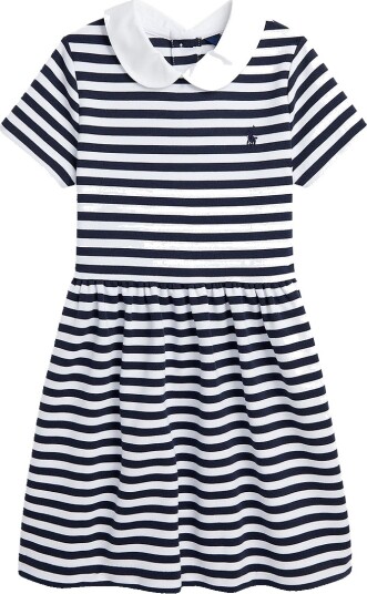 Polo Ralph Lauren Kjole Navy/Hvit Stripet Polo Ralph Lauren 3 år 98 Kjole Blå