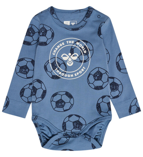 Hummel Body L/æ hmlBall Coronet Blue 1 år 80 Langermet Body Blå