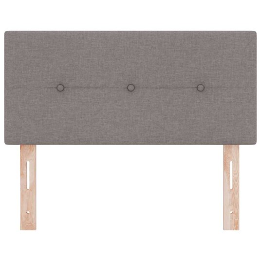 LED Hodegjerde Med Knapper Taupe 90 cm Stoff