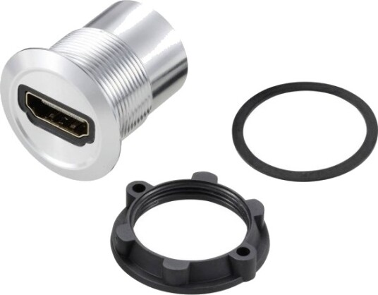 Tru Components Tc 11980452 Hdmi Paneladapter 1 Stk Sølv