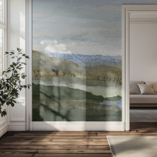 Tapet Fredelig Landskapsdesign Tapet Fredelig Landskapsdesign
