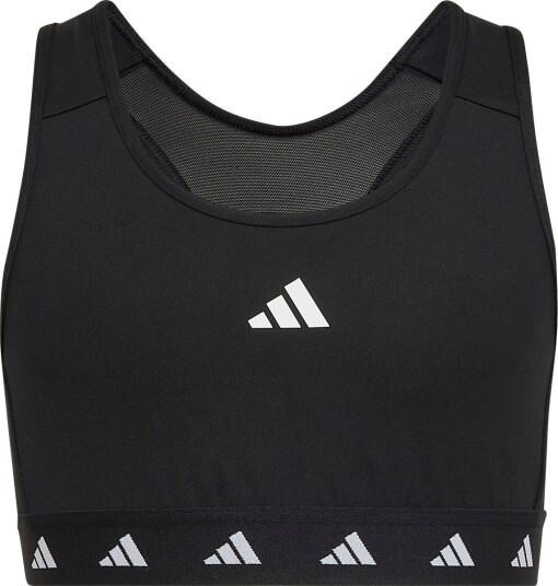 adidas Techfit Power Medium Support Sports-BH Barn Svart 128